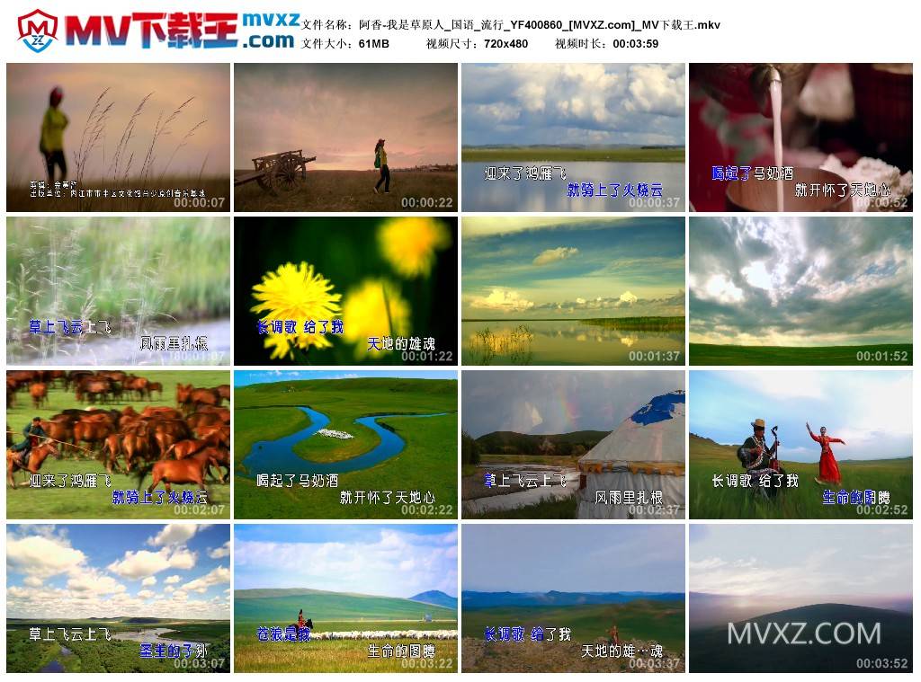 阿香-我是草原人_国语_流行_YF400860